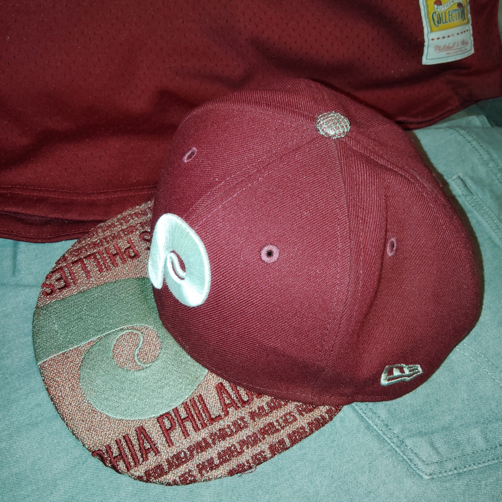 Mitchell & Ness Maroon Cooperstown Collection Jer… - image 8